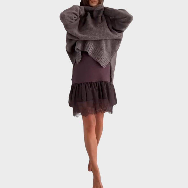 The Aurora™ | Knit & Lace Winter Set