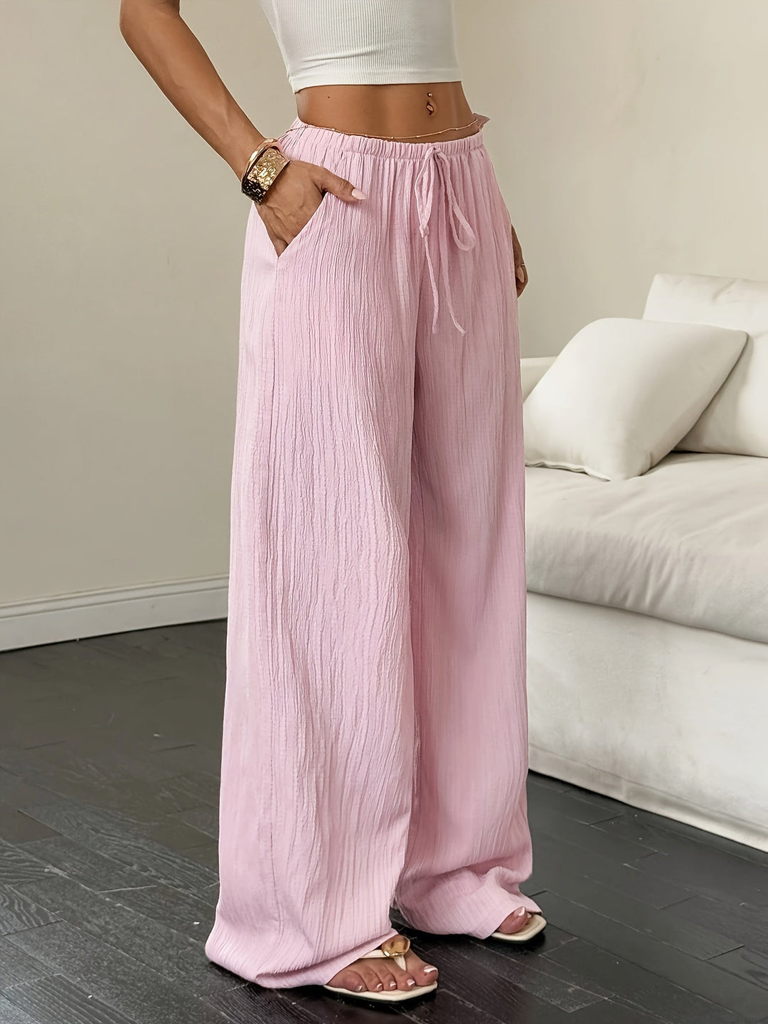 Isla Whitmore™ | Airy Linen Blend Trousers
