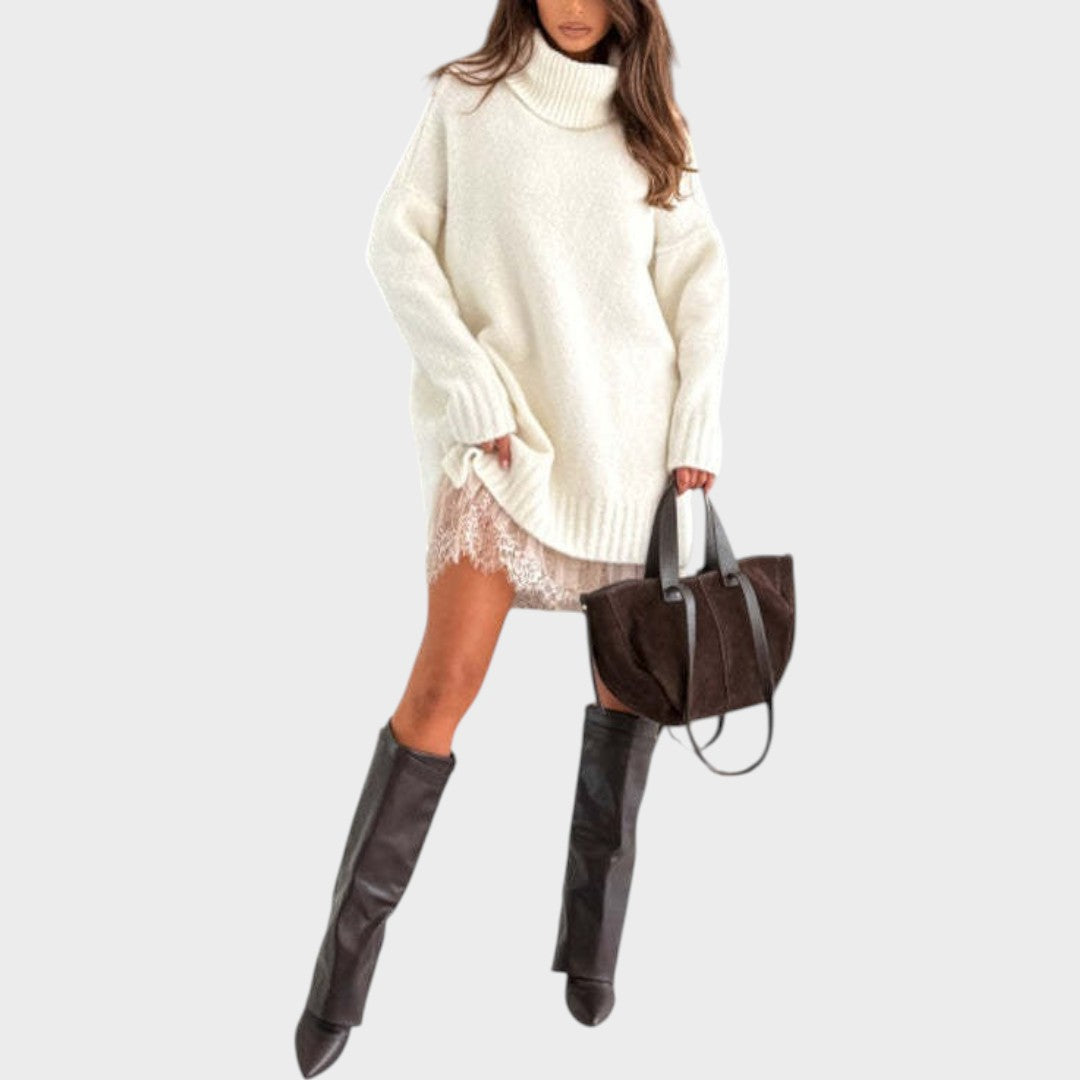 The Aurora™ | Knit & Lace Winter Set