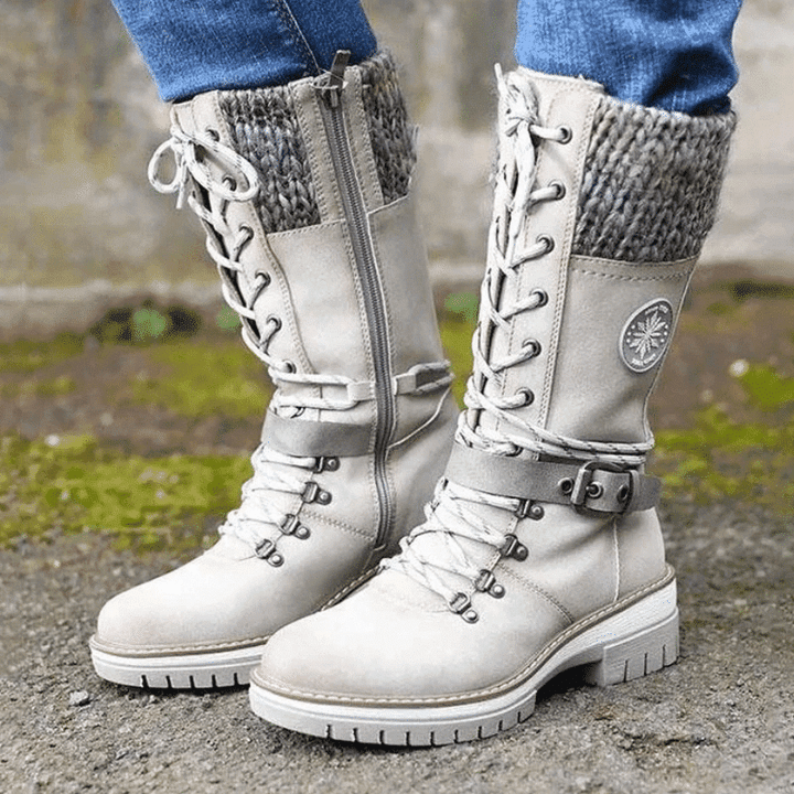 FrostLuxe™ | Waterproof Lace-Up Winter Boots