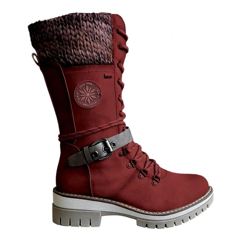 FrostLuxe™ | Waterproof Lace-Up Winter Boots