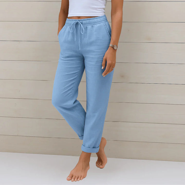 Clarissa Whitmore™ | Elegant Linen Lounge Trousers