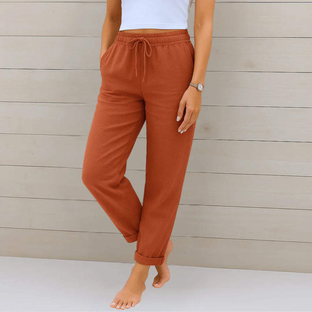 Clarissa Whitmore™ | Elegant Linen Lounge Trousers