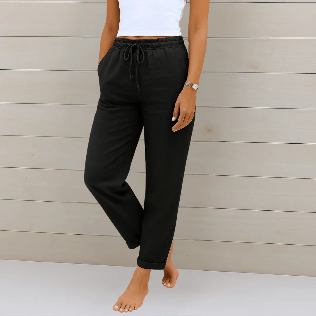 Clarissa Whitmore™ | Elegant Linen Lounge Trousers