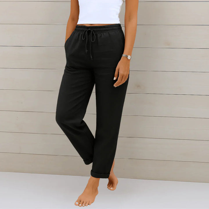 Clarissa Whitmore™ | Elegant Linen Lounge Trousers