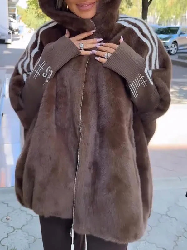 Sloane Luxe™ | Plush Hooded Coat