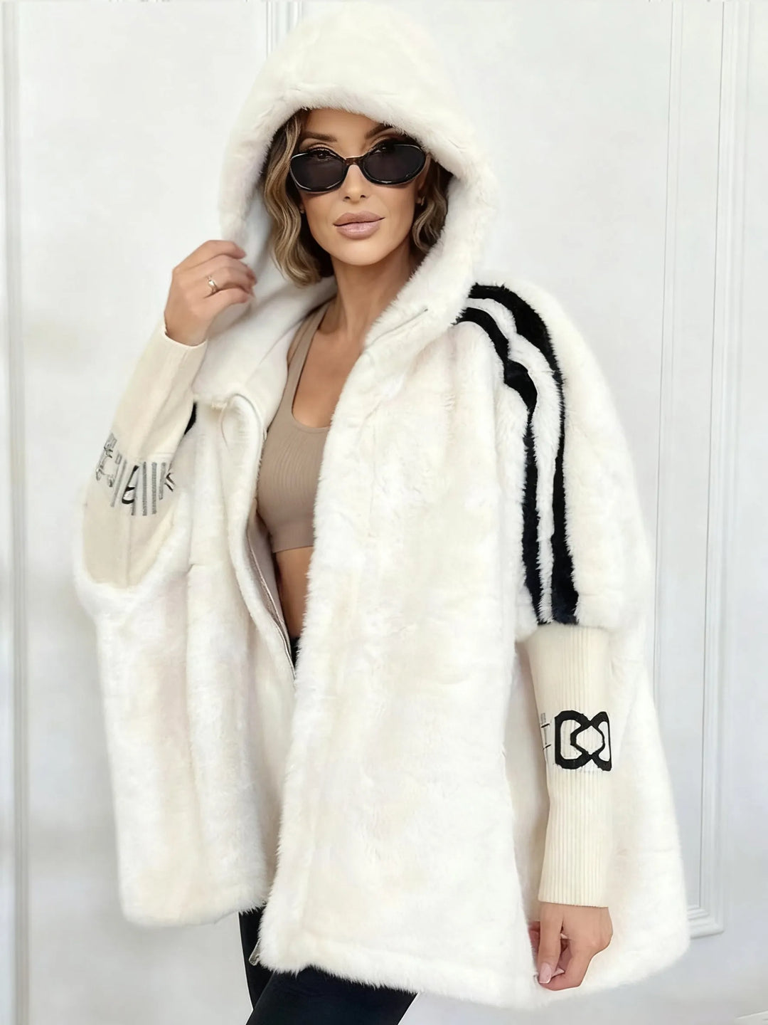 Sloane Luxe™ | Plush Hooded Coat