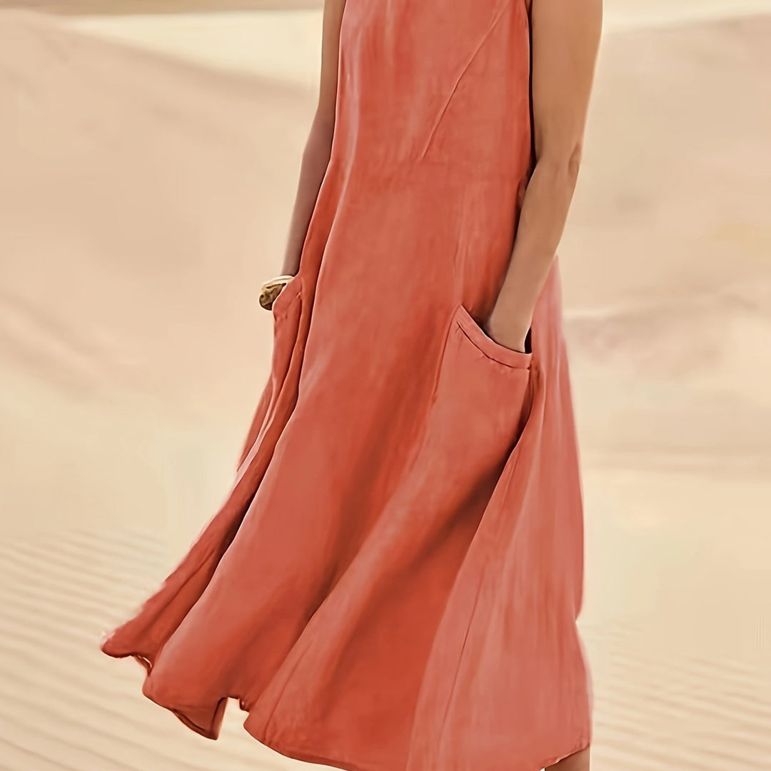 Lily Kensington™ | Relaxed Linen Blend Dress