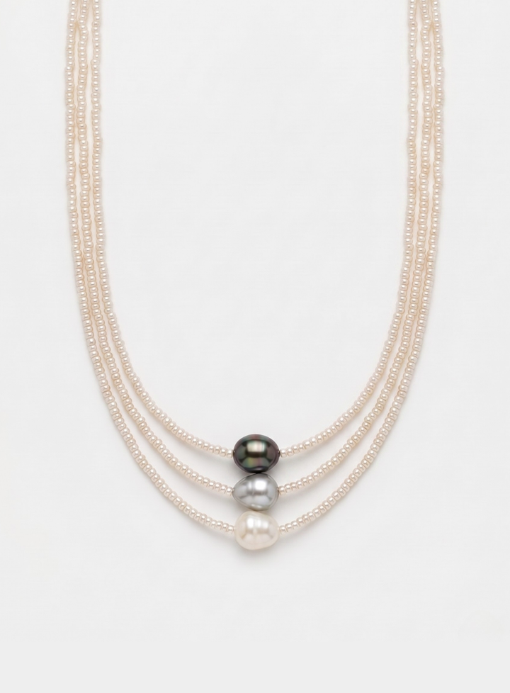 Celeste Grace™ | Pearl Trinity Necklace