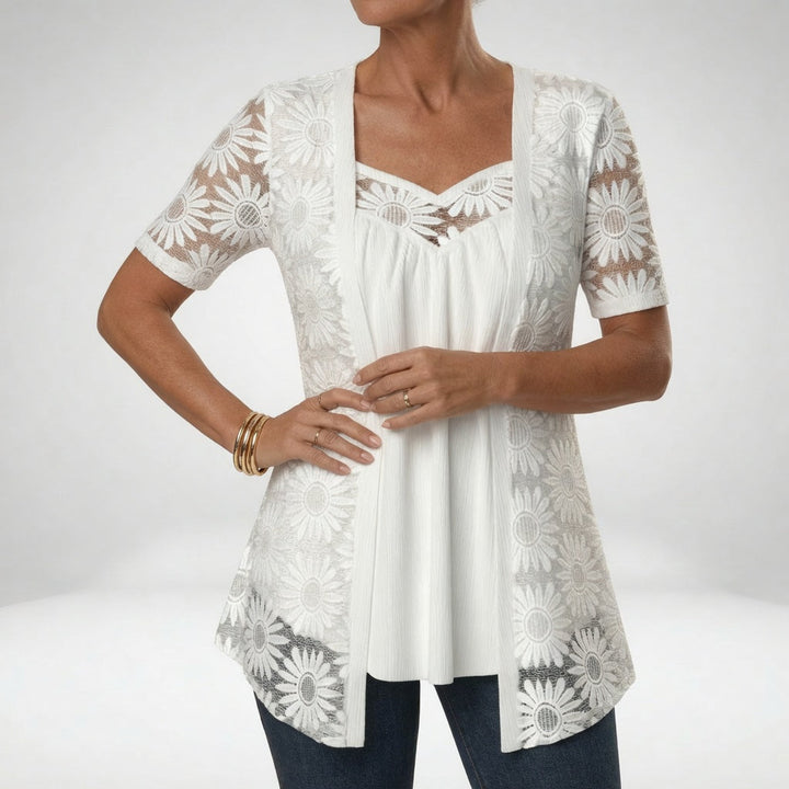 Florence Sinclair™ | Delicate Lace Blouse