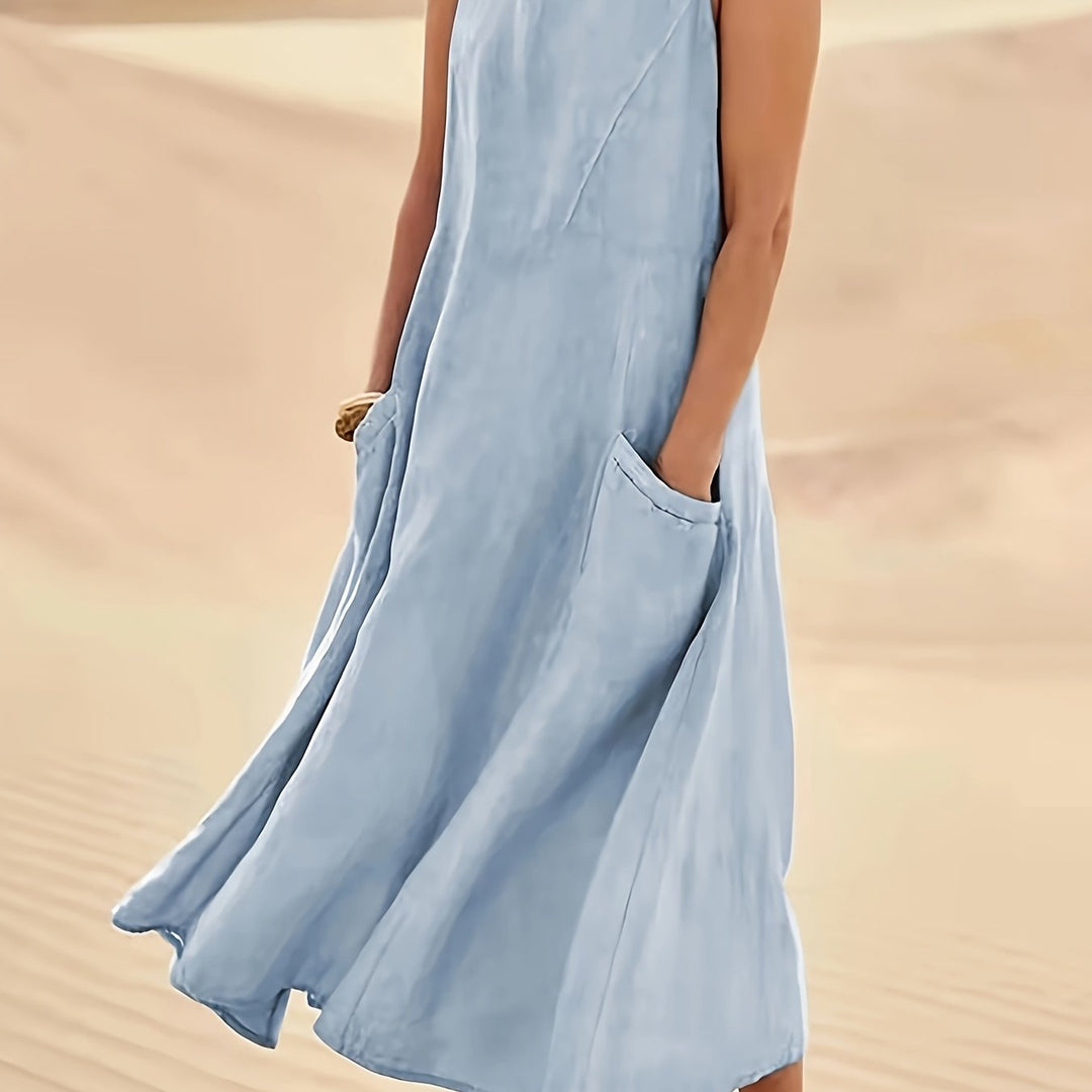 Lily Kensington™ | Relaxed Linen Blend Dress