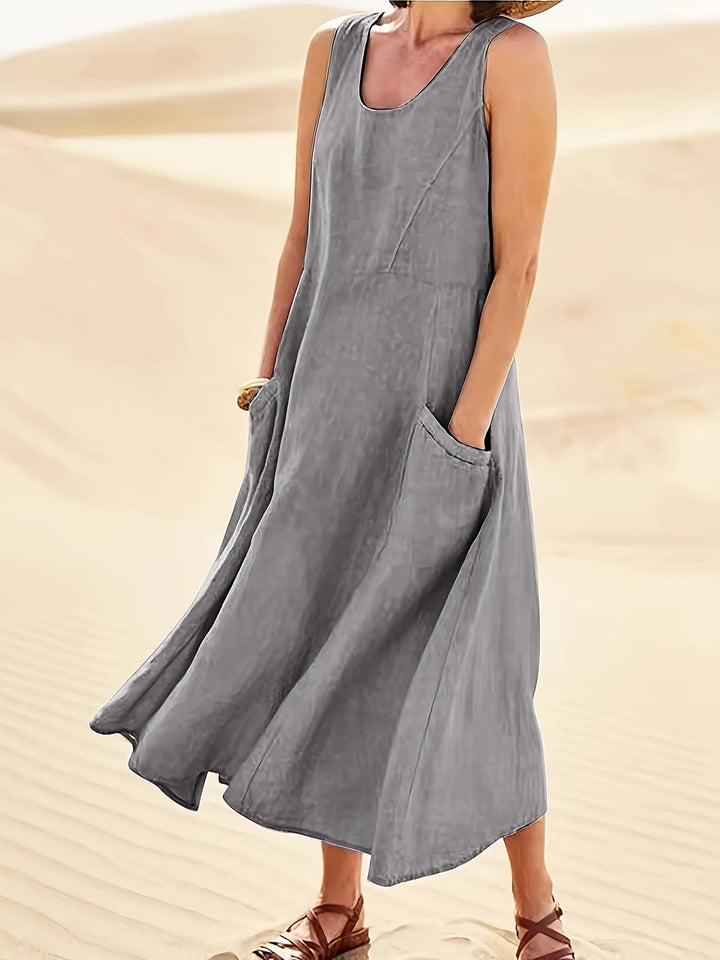 Lily Kensington™ | Relaxed Linen Blend Dress