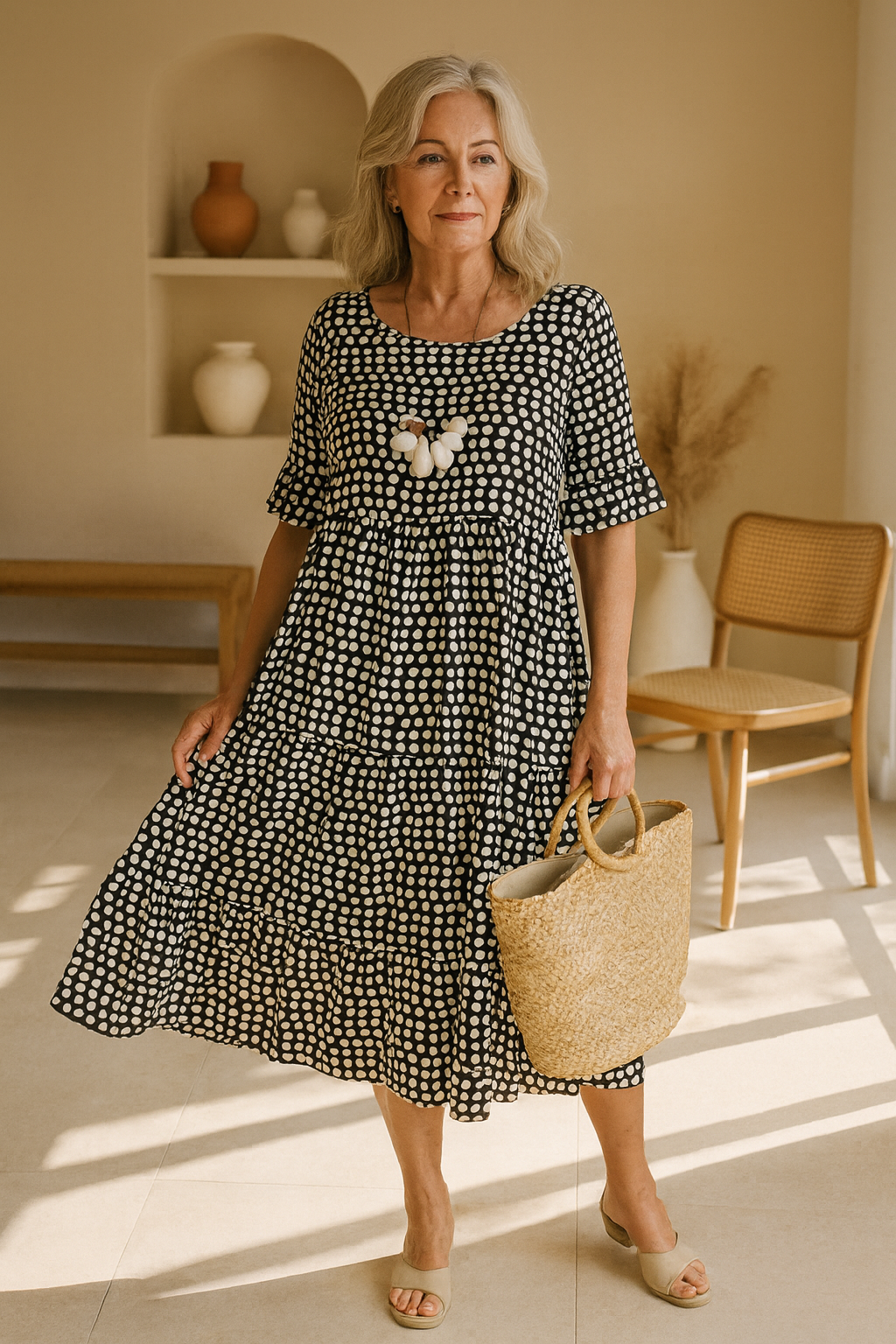 Dorothy Whitmore™ | Easy Elegance Midi Dress