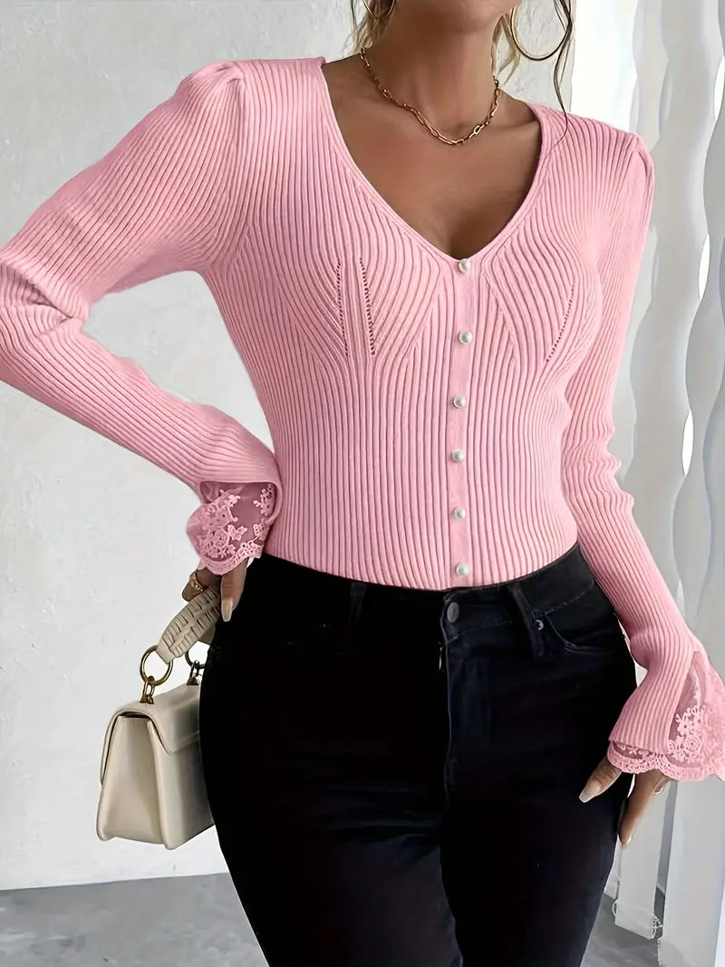 Charlotte Lace™ | Knit Top