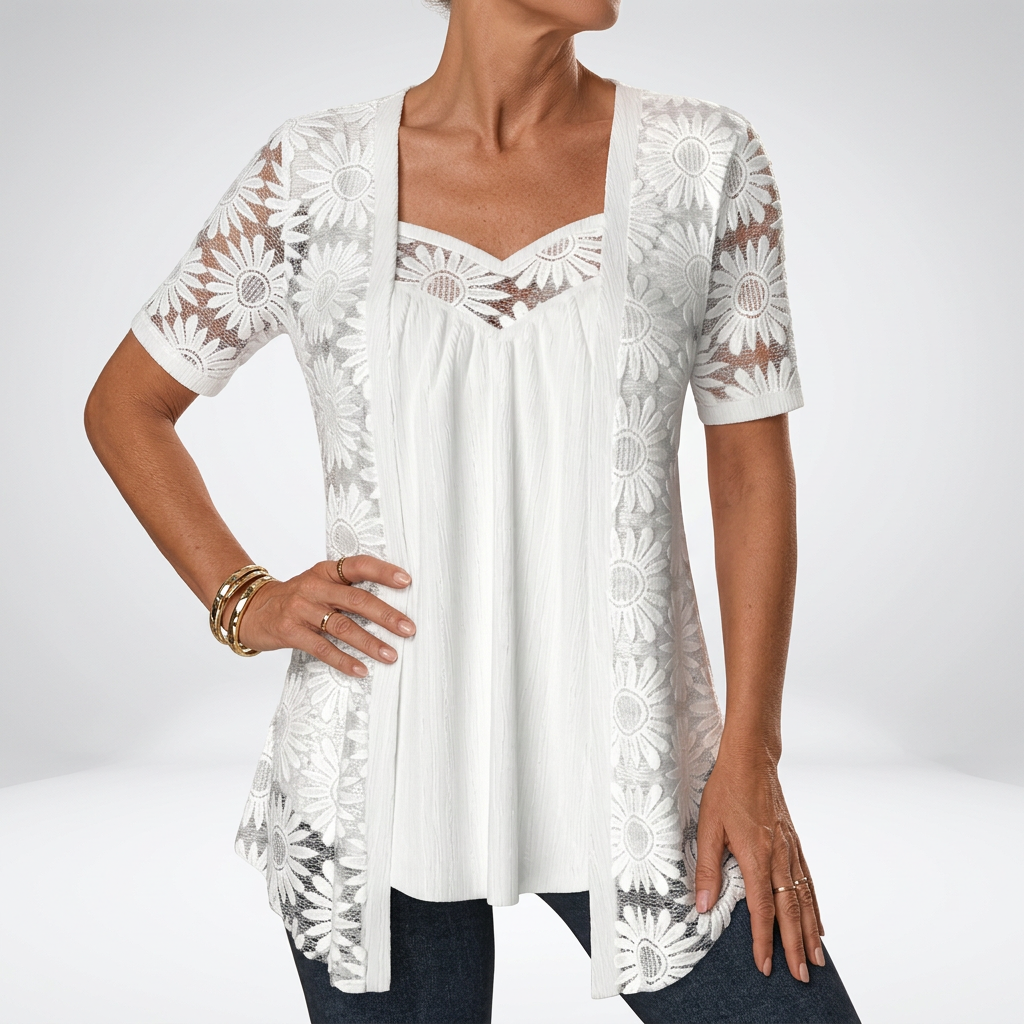 Florence Sinclair™ | Delicate Lace Blouse
