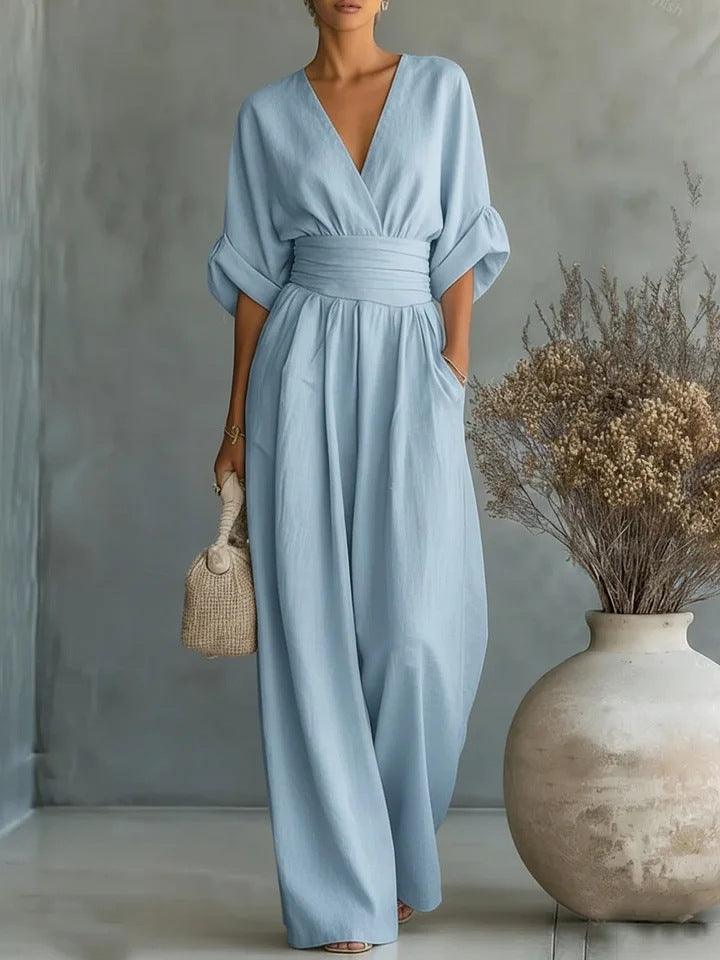 Sofia Maren™ | Flowy Wide-Leg Jumpsuit