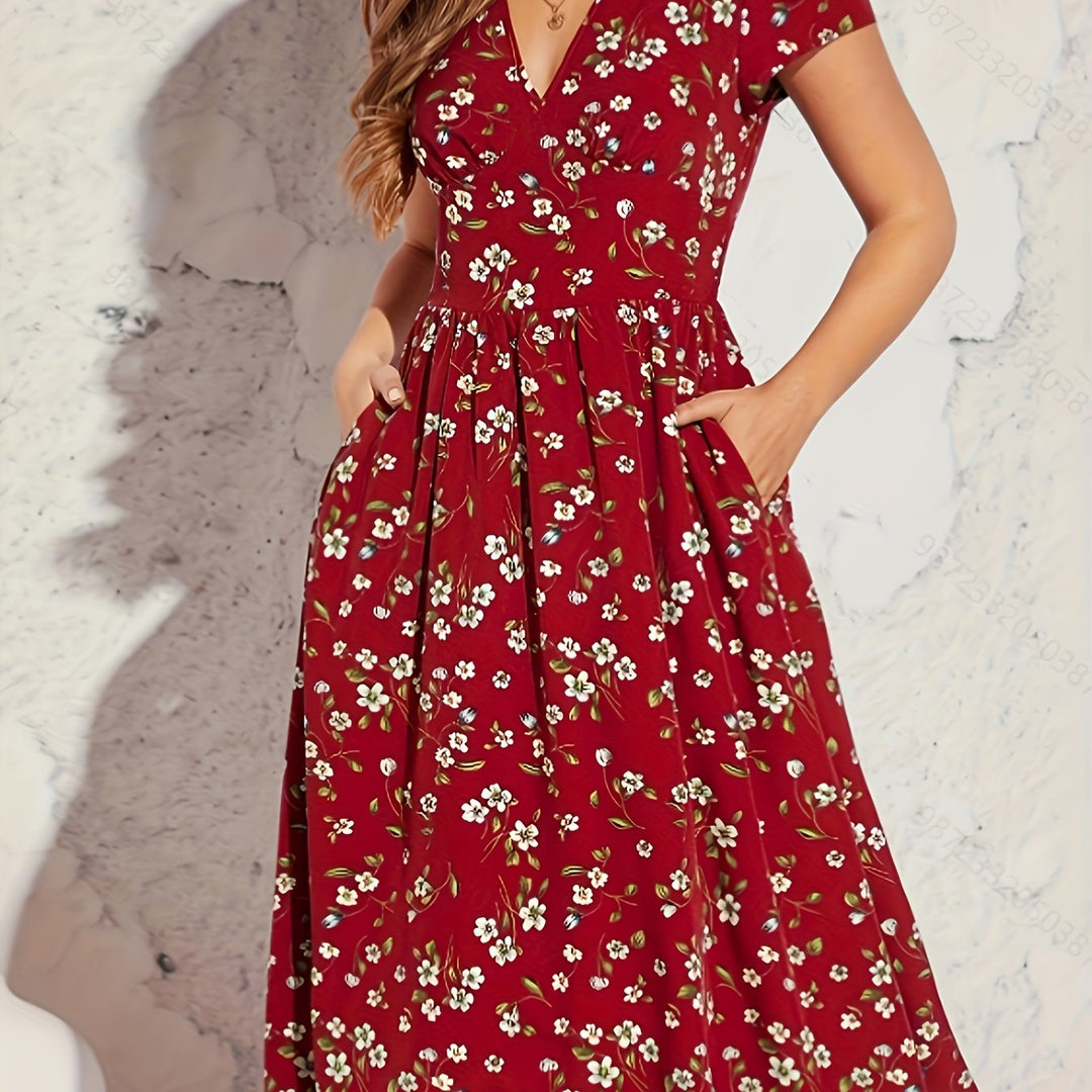 Amelia Hart™ | Soft Floral Summer Dress