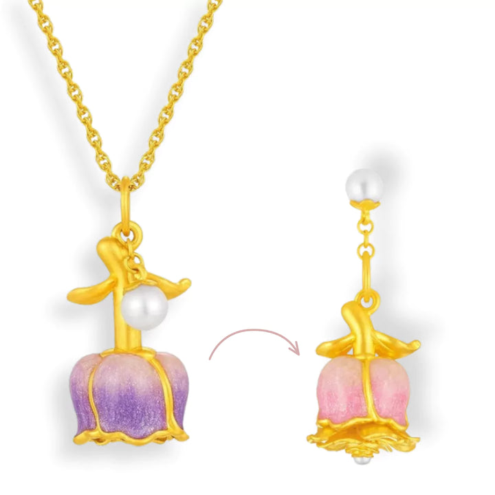 Aurora Charm Necklace – The Blossom of Love