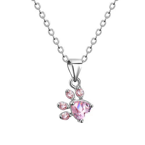 Arbour -4-piece jewelry set in rose gold with paw & zirconia heart