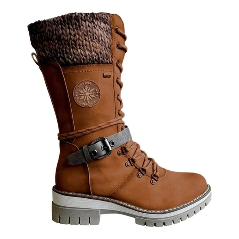 FrostLuxe™ | Waterproof Lace-Up Winter Boots