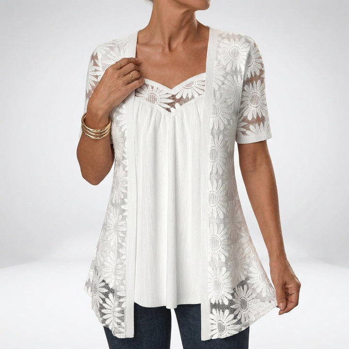 Florence Sinclair™ | Delicate Lace Blouse