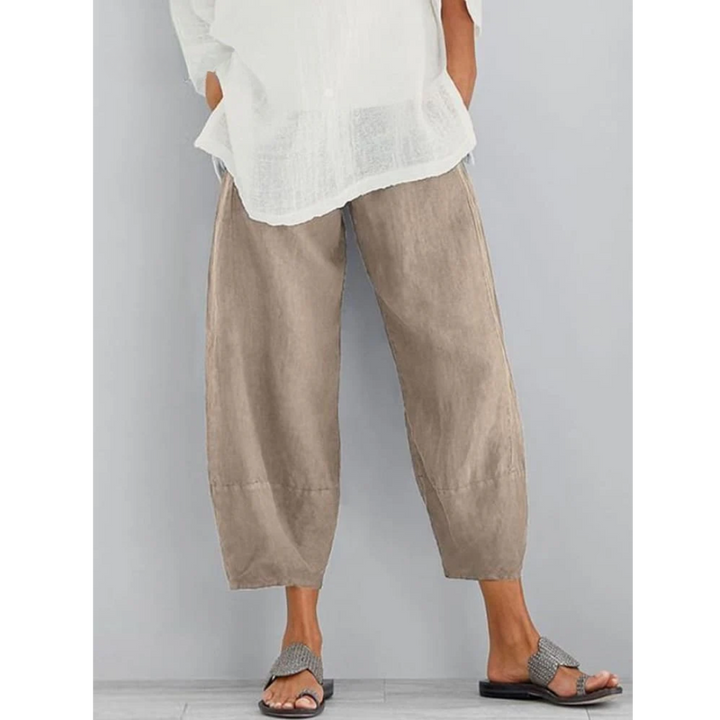 Elena Whitmore™ | Relaxed Linen Trousers
