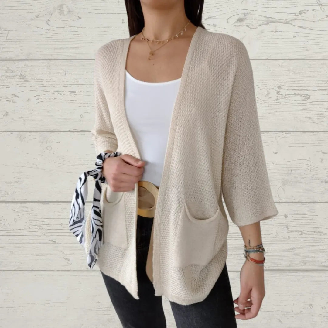 Grace Ashcroft™ | Flattering 3/4 Sleeve Cardigan