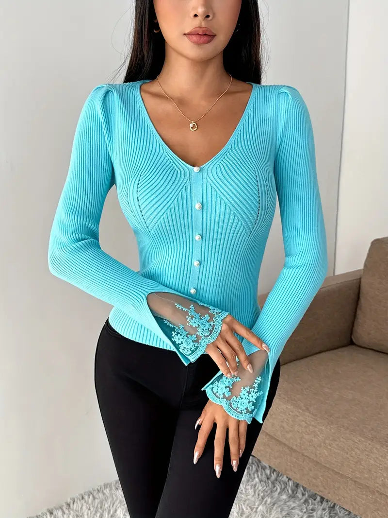 Charlotte Lace™ | Knit Top