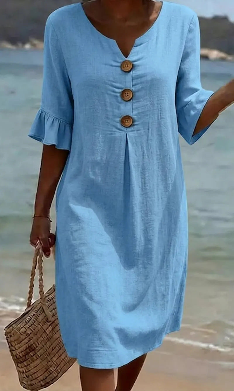 Amelia Ashcroft™ | Airy Linen Day Dress