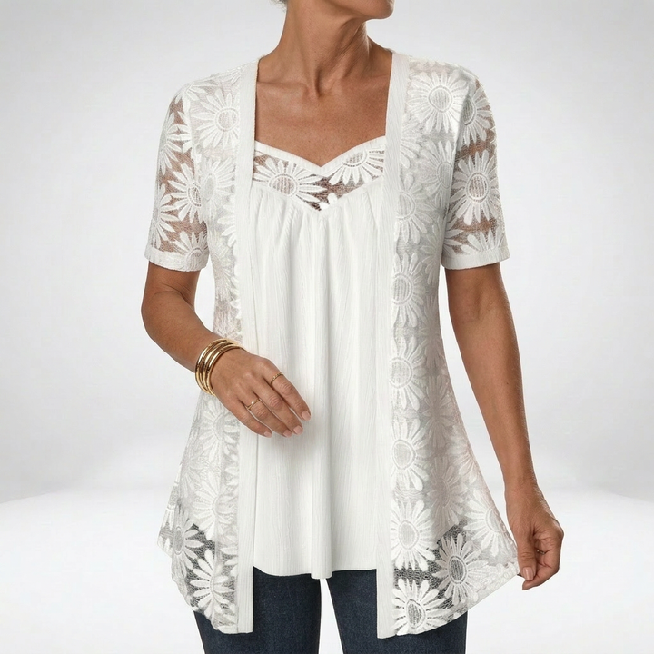 Florence Sinclair™ | Delicate Lace Blouse