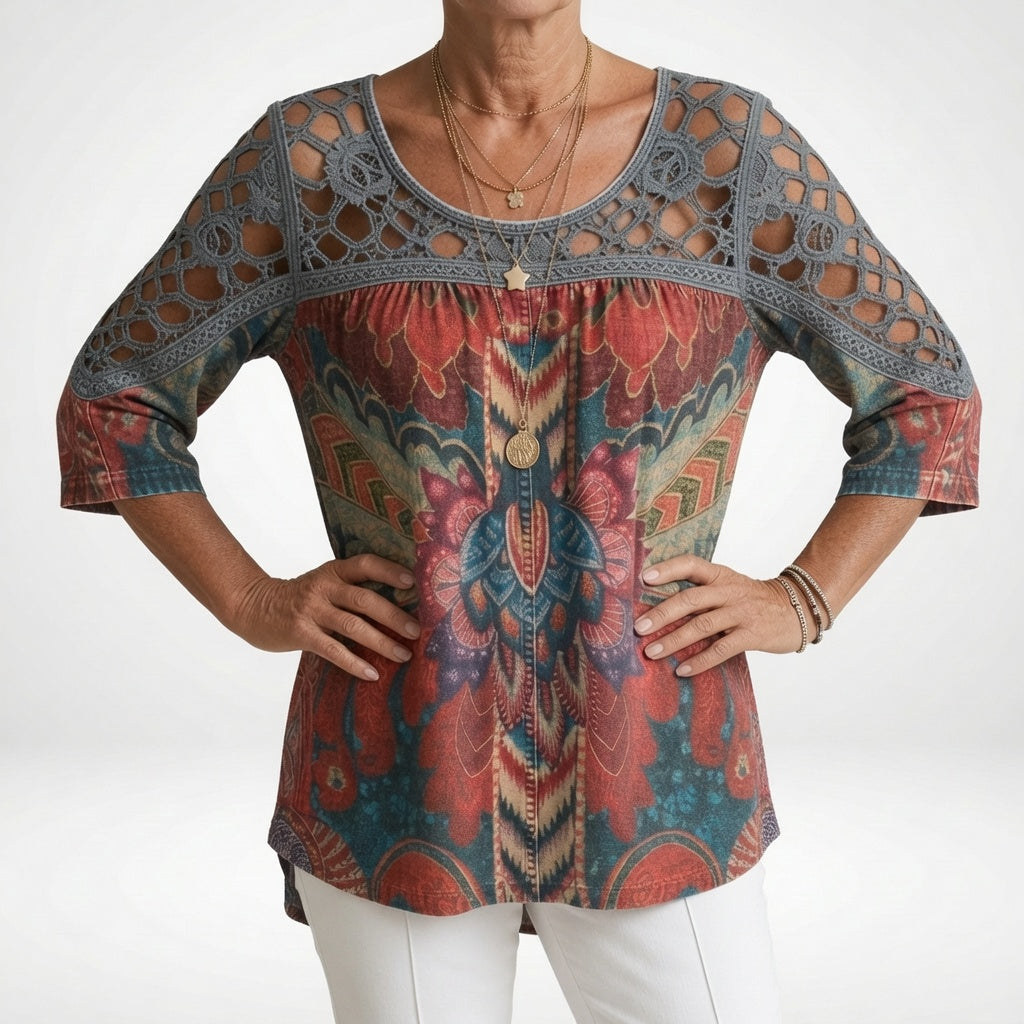 Arabella Kensington™ | Artisan Bloom Blouse