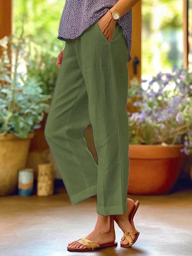 Arabella Sinclair™ | Lightweight Linen Trousers