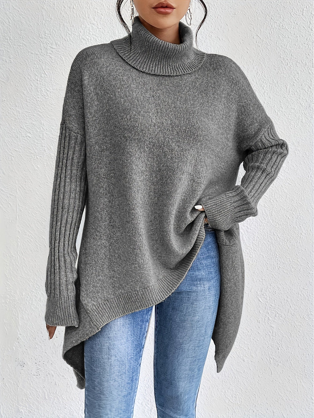 Lynora Luxe™ | Oversized Turtleneck Jumper