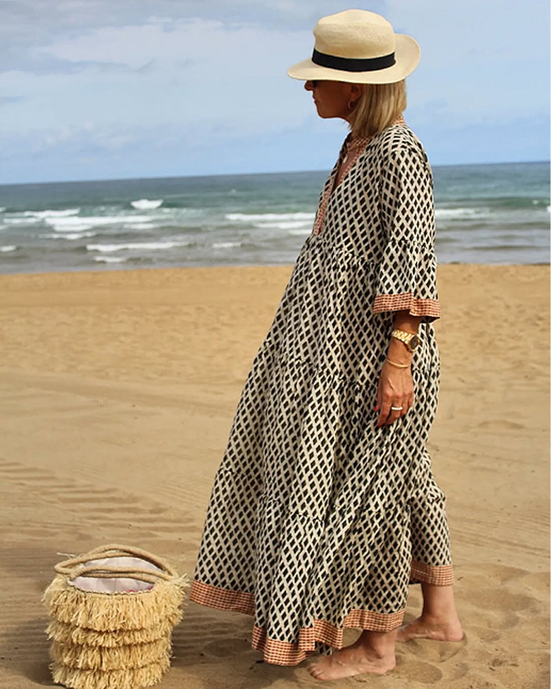 Arabella Whitmore™ | Cotton Coastal Breeze Maxi Dress