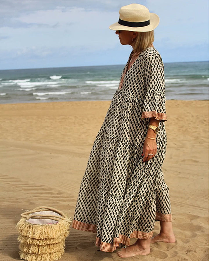 Arabella Whitmore™ | Cotton Coastal Breeze Maxi Dress