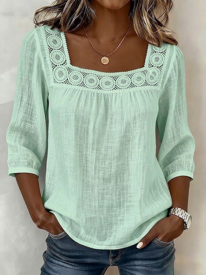 Mira Elwood™ | Soft Lace Detail Top