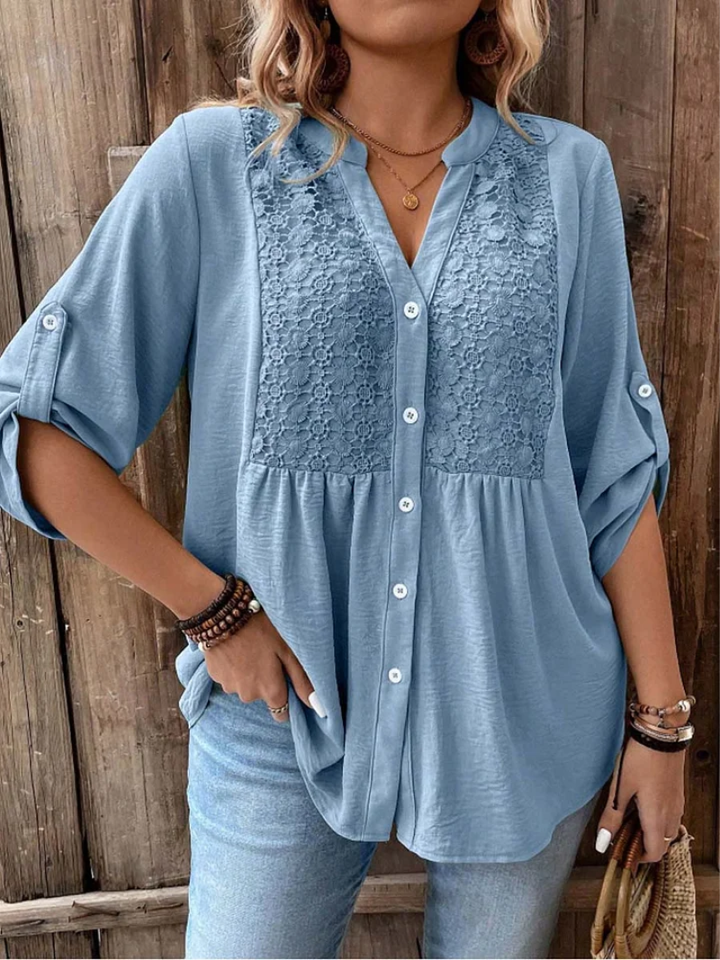 Isla Beaumont™ | Relaxed Button Blouse