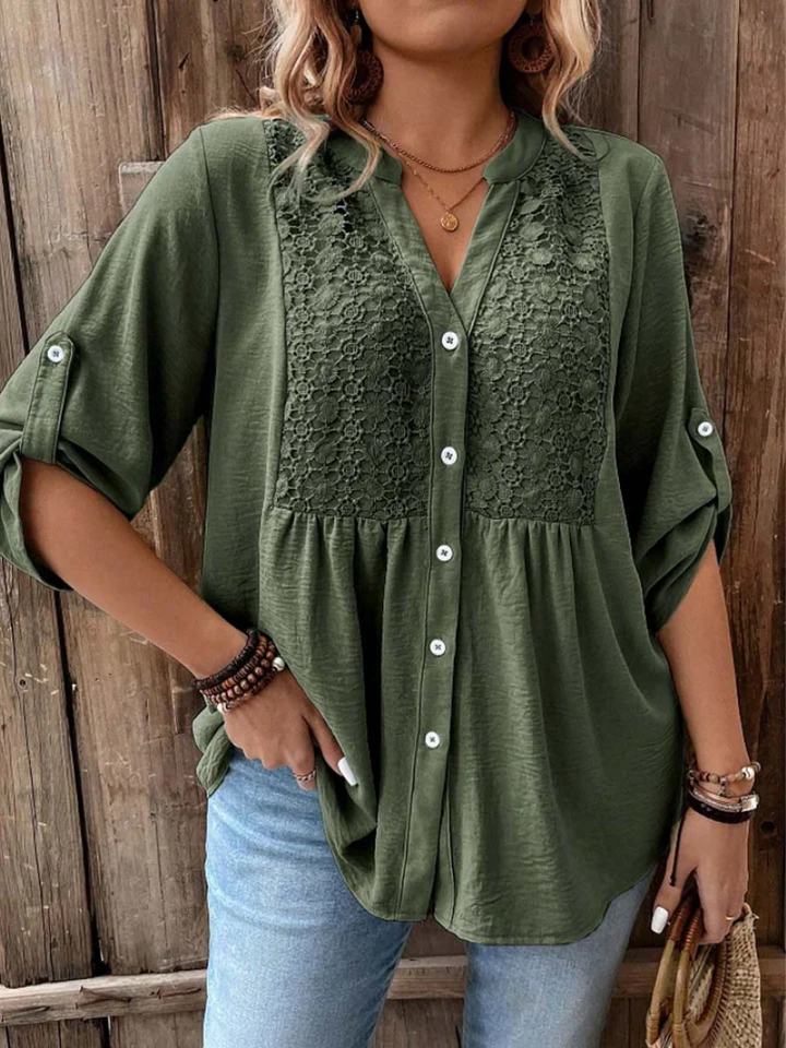Isla Beaumont™ | Relaxed Button Blouse