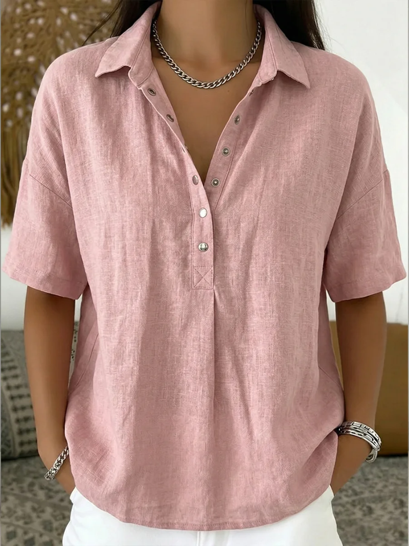 Emily Kensington™ | Classic Button Blouse