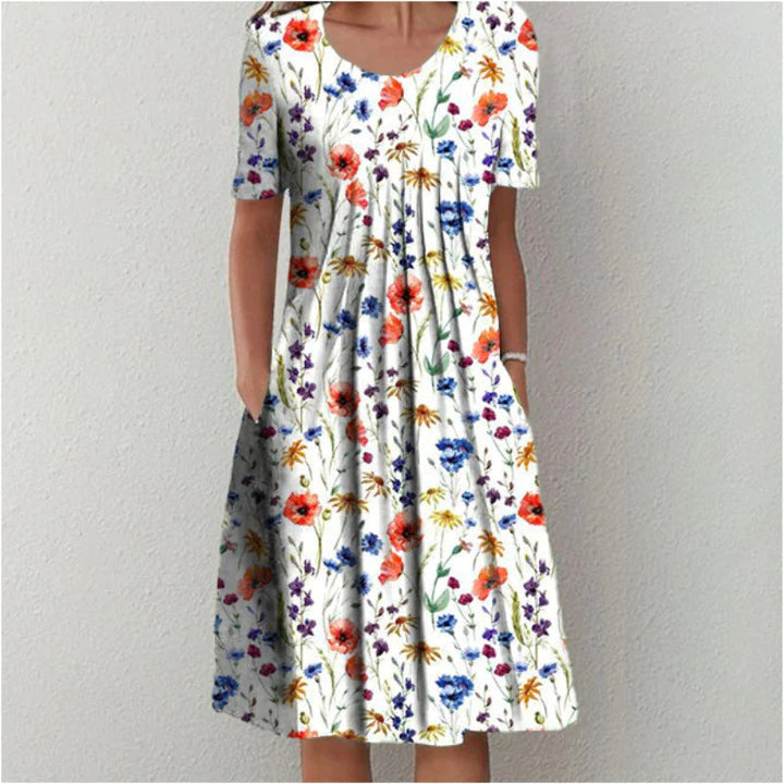 Elowen™ | Vintage Floral Pocket Dress