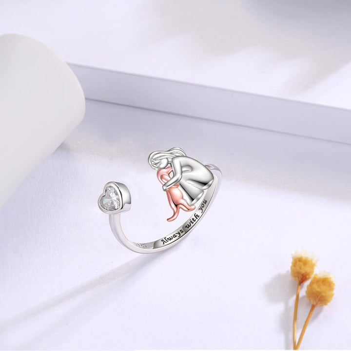 Olivia – Adjustable Dog Embrace Ring in (Rose)
