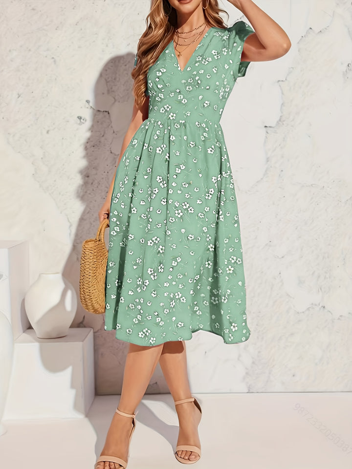 Amelia Hart™ | Soft Floral Summer Dress