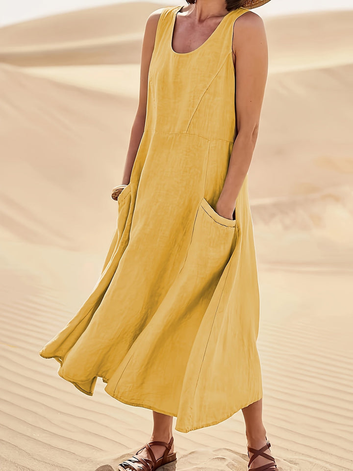 Lily Kensington™ | Relaxed Linen Blend Dress
