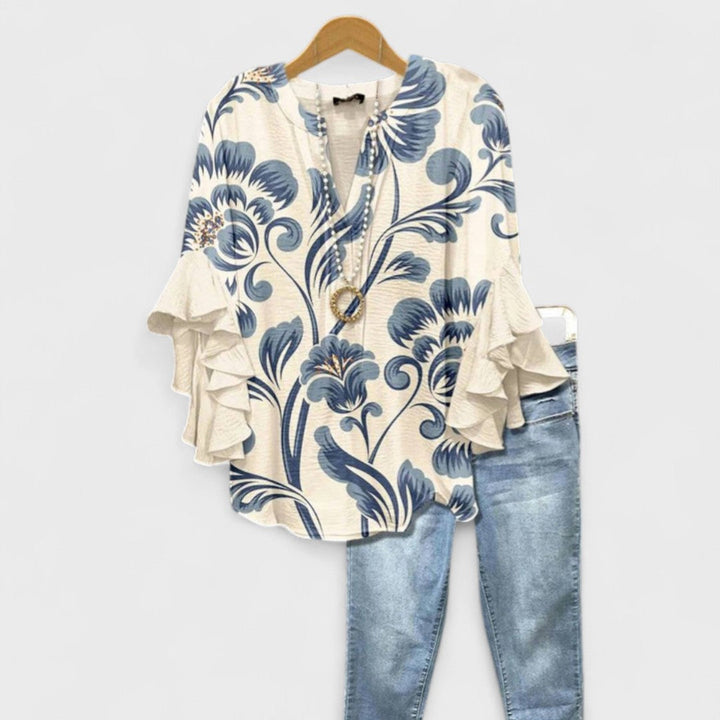Elara™ | Bloom Essence Blouse