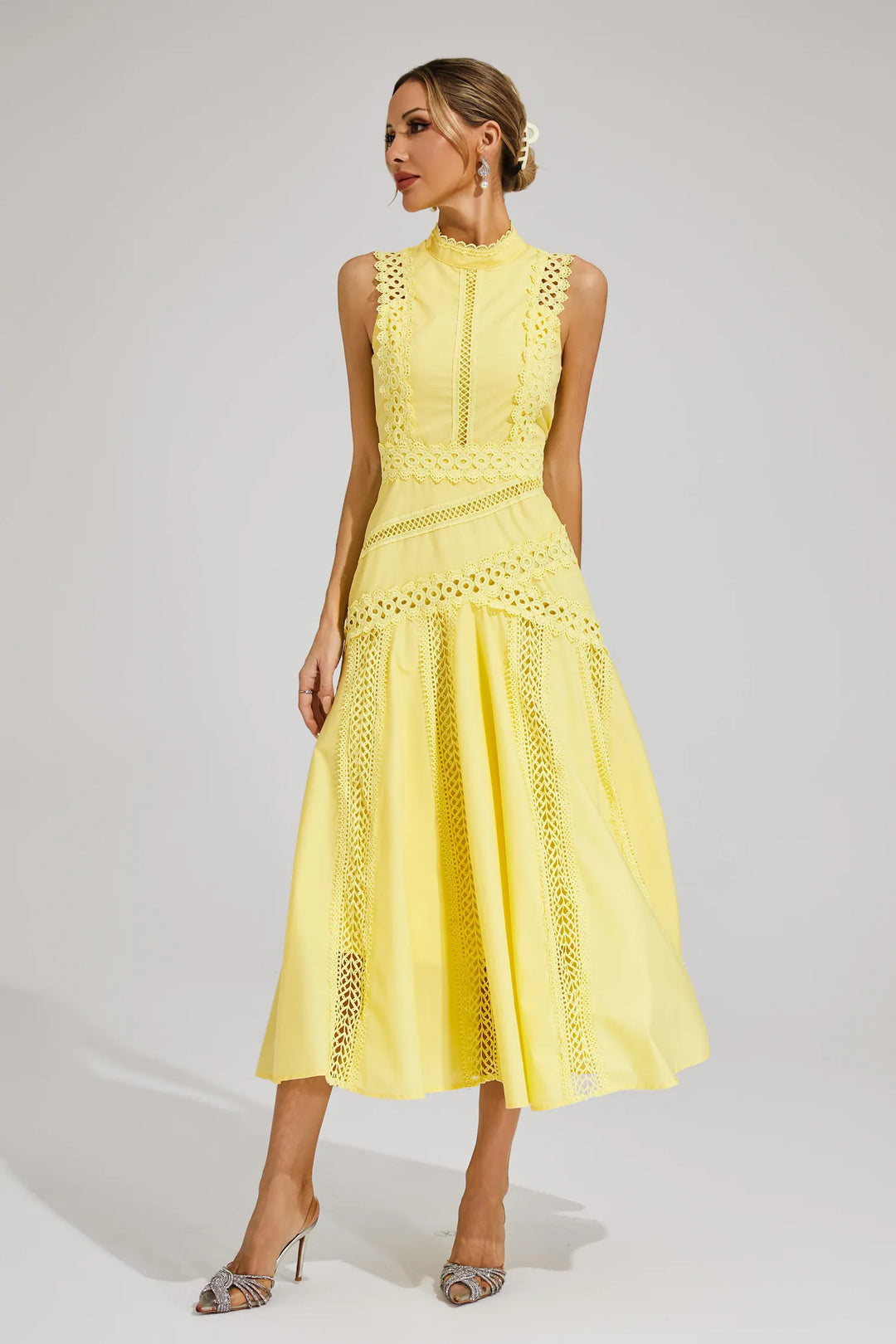 Lisette Sleeveless Lace Dress