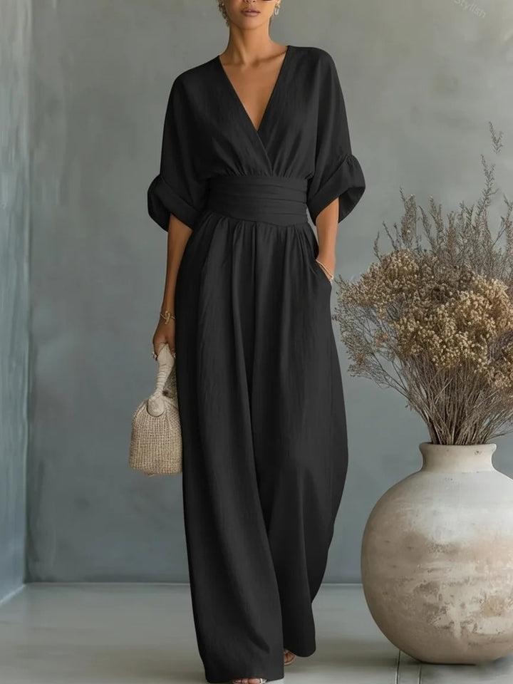 Sofia Maren™ | Flowy Wide-Leg Jumpsuit
