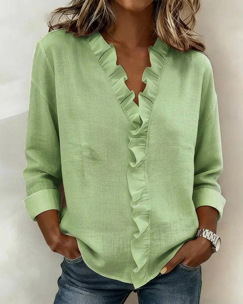Helen Cartwright™ | Refined V-Neck Blouse