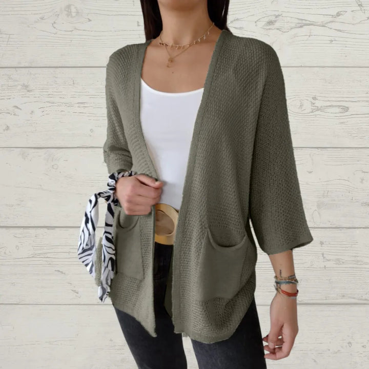 Grace Ashcroft™ | Flattering 3/4 Sleeve Cardigan