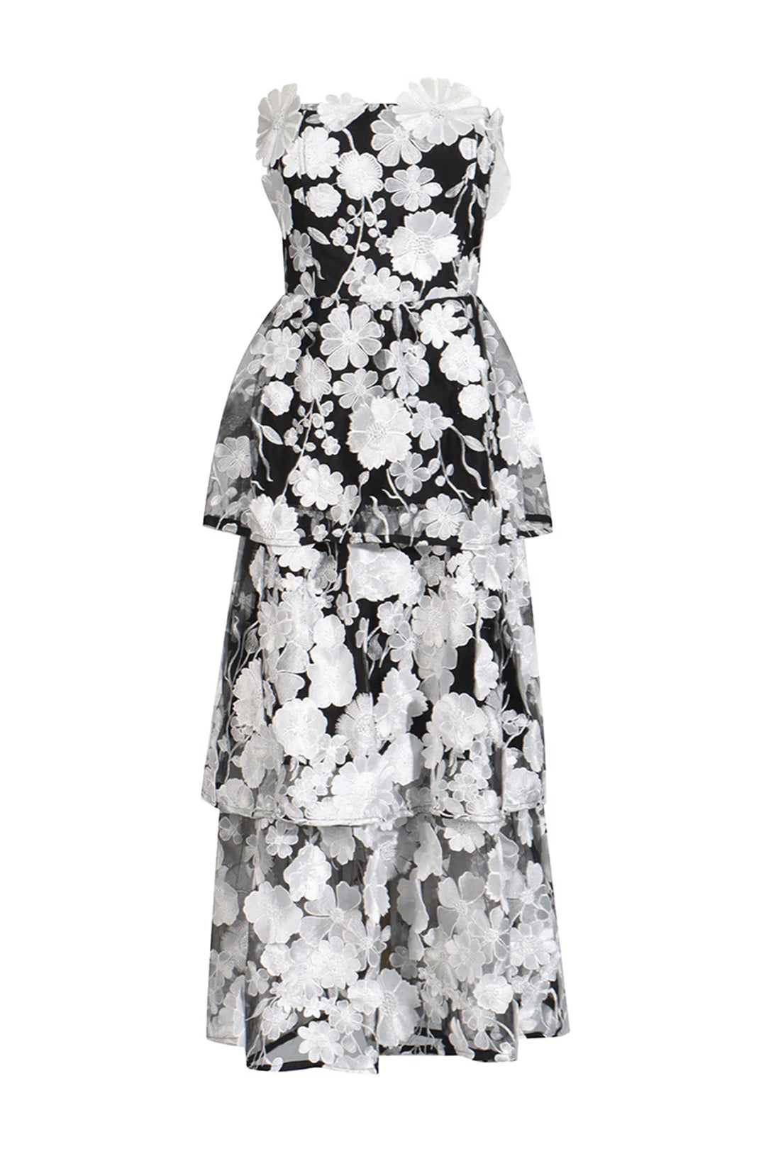 Marcia Off Shoulder Flower Dress
