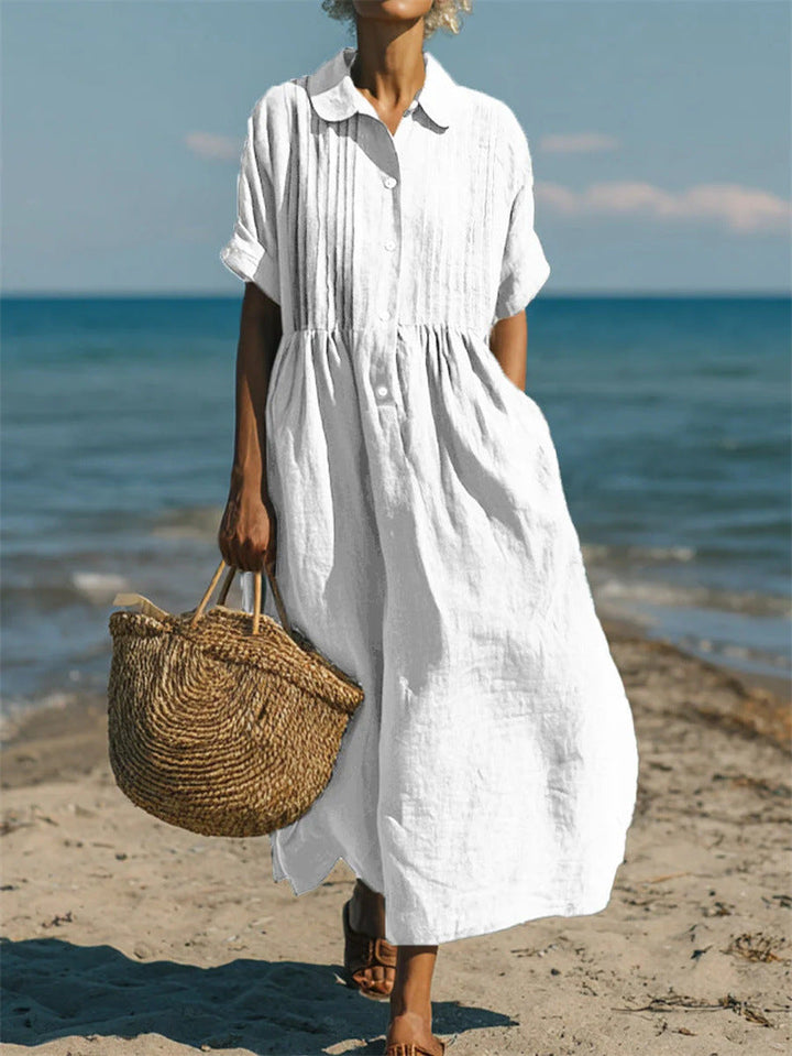 Clara Whitmore™ | Relaxed Cotton Maxi